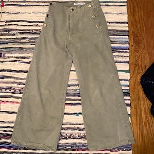 Zara sage green jeans